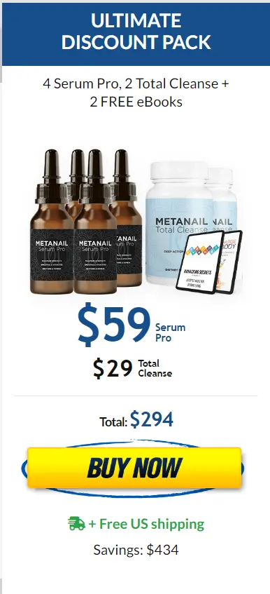 Metanail Serum Pro - 4 Bottle